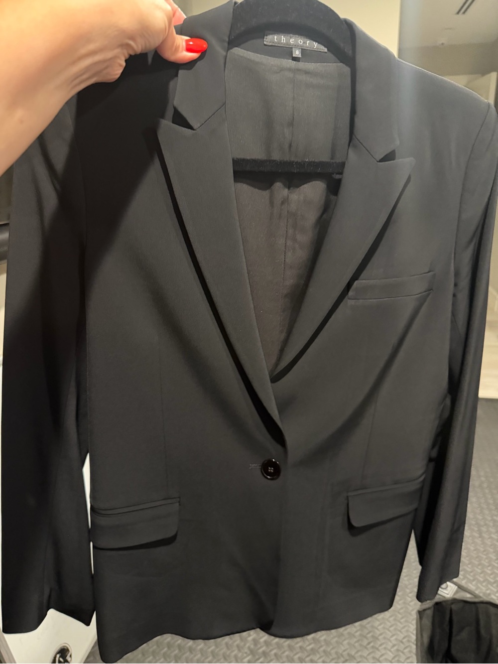 Theory women’s Black Single-Button Blazer